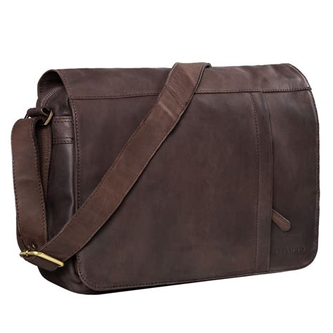 Leder Messenger Bags & Umhängetaschen für Herren .